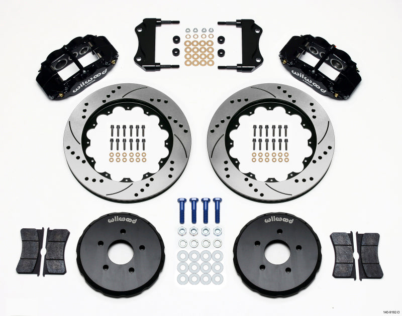 Wilwood Narrow Superlite 6R Front Hat Kit 14.00in Drilled Nissan 350Z/Fiti G35 140-9192-D 140-9192-D Photo - Primary