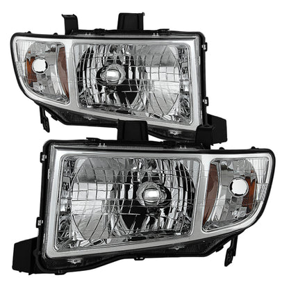 SPYDER Xtune Honda Ridgeline 06-13 Crystal Headlights Chrome HD-JH-HRID06-AM-C 9025501 9025501 Photo - Primary