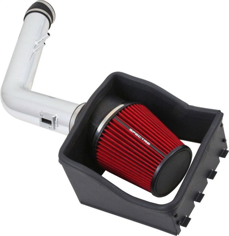 Spectre 11-14 Ford F250/350 V8-6.2L F/I Air Intake Kit - Polished w/Red Filter 9001 9001 Photo - Primary