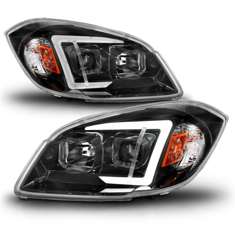 ANZO 05-10 Chevrolet Cobalt / 07-10 Pontiac G5 LED Projector Headlights w/ Seq Black Housing 121573 121573 User 1