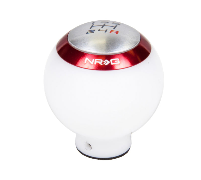 NRG White Shift Knob - 4 Interchangeable Rings SK-016WT Photo - Primary