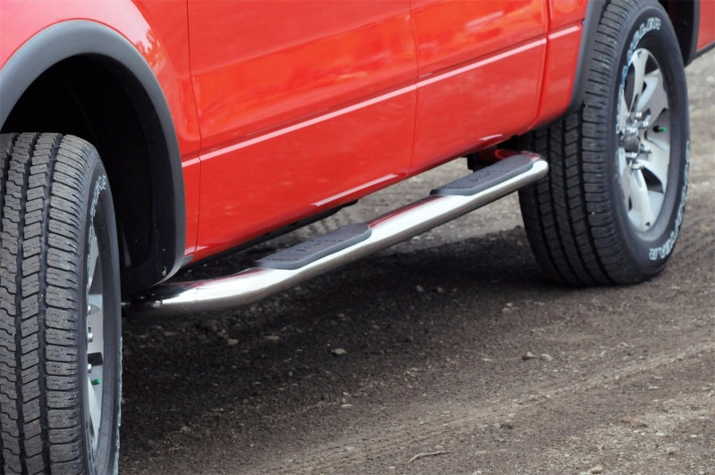Dee Zee Deezee 15-2022 Ford F150/SuperDuty Tubes - 3In Round Stainless Polished CrewCab DZ374693 DZ374693 Photo - Mounted