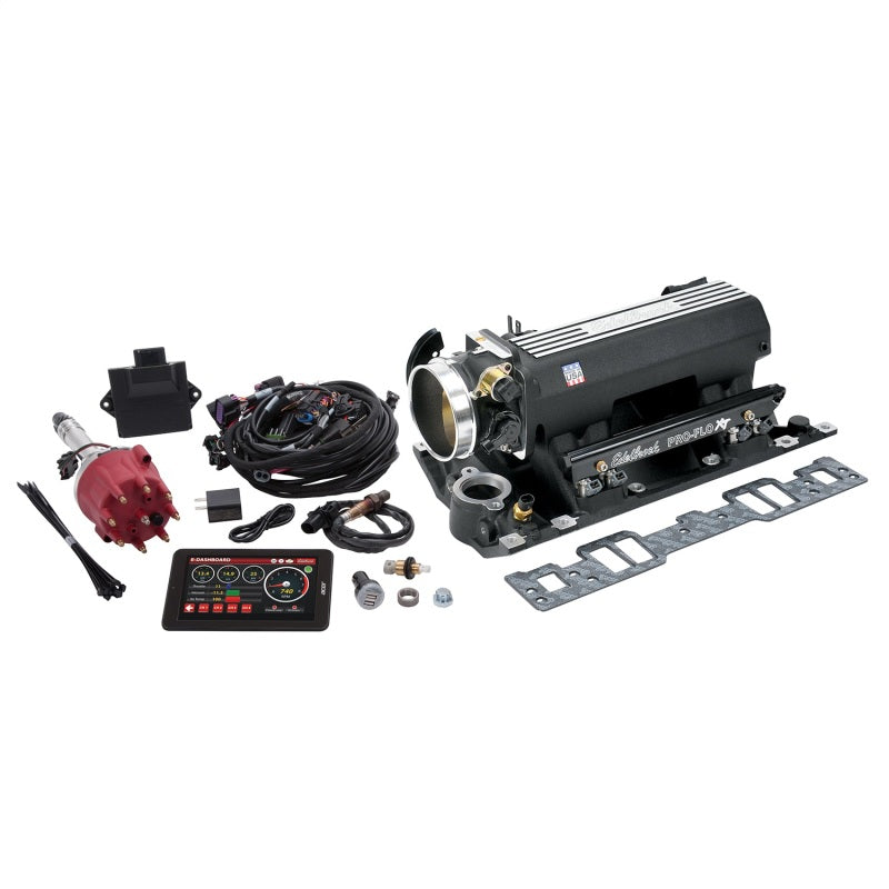 Edelbrock Pro Flo 4 XT EFI System Seq Port SBC Vortec/E-Tec 550 Max HP 29lb/hr Black Finish 35823 35823 Photo - Primary