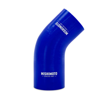Mishimoto Silicone Reducer Coupler 45 Degree 2.25in to 2.5in - Blue MMCP-R45-22525BL MMCP-R45-22525BL Photo - Primary