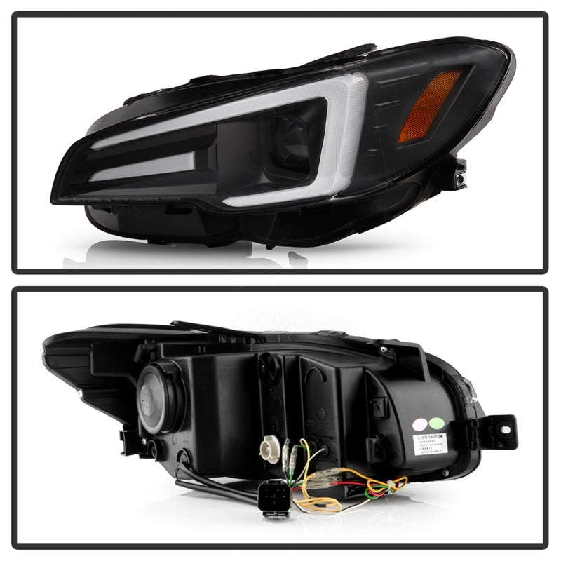 Spyder Subaru Impreza WRX 15-20 Halogen Model Projector Headlights - Black PRO-YD-SWRX15SI-SBSEQ-BK 5088086 5088086 Photo - Unmounted