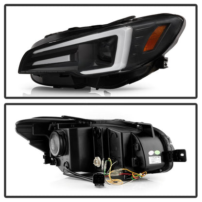 Spyder Subaru Impreza WRX 15-20 Halogen Model Projector Headlights - Black PRO-YD-SWRX15SI-SBSEQ-BK 5088086 5088086 Photo - Unmounted