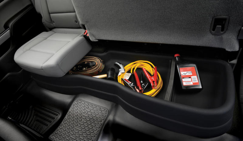 Husky Liners 2019 Chevrolet Silverado 1500 Crew Cab Pickup GearBox Under Seat Storage Box 09051 09051 Photo - Mounted