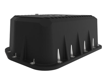 aFe Transmission Pan, Black w/ Machined Fins: Dodge Diesel Trucks 94-07 L6 46-70052 Photo - Unmounted