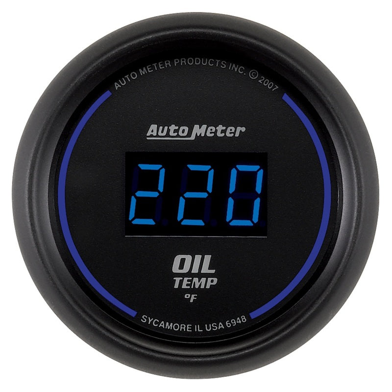 Autometer 2-1/16" Oil Temperature, 0-340 °F, Cobalt Digital 6948 Photo - Primary