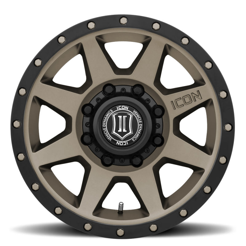 ICON Rebound HD 18x9 8x180 12mm Offset 5.5in BS 124.2mm Bore Bronze Wheel 1818908955BR 1818908955BR Photo - Close Up