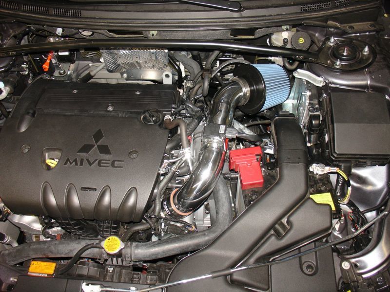 Injen Black Short Ram Intake 08-13 Lancer/Outlander Sport 2.0L 4 Cyl SP1832BLK Photo - Mounted