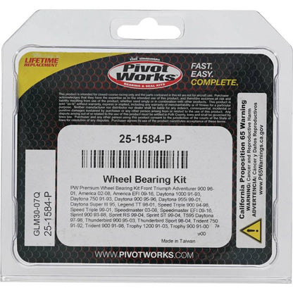 Pivot Works Triumph Wheel Bearing Kit Premium Bearings 25-1584-P 25-1584-P Photo - Primary