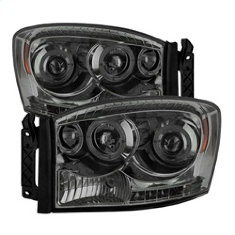 Spyder Dodge Ram 1500 06-08/Ram 2500 06-09 Projector Headlights LED Halo LED Smke PRO-YD-DR06-HL-SM 5010025 5010025 Photo - Primary