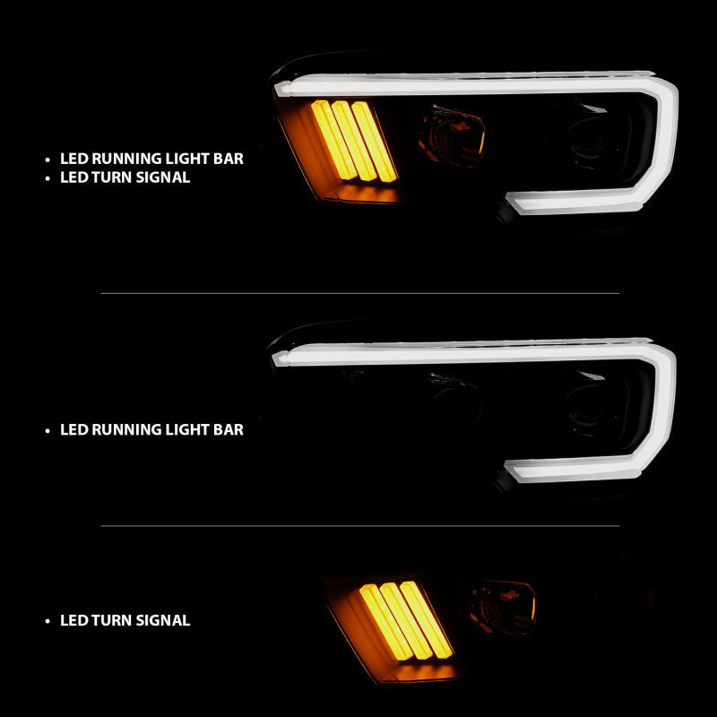 Anzo  16-17 Toyota Tacoma Projector Headlights w/ Plank Style Design 111379 Photo - Unmounted