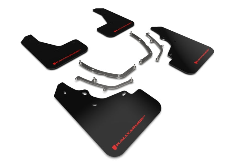 Rally Armor 2019+ Mazda3 GT Sport Hatch UR Black Mud Flap w/ Red Logo MF61-UR-BLK/RD MF61-UR-BLK/RD Photo - Primary