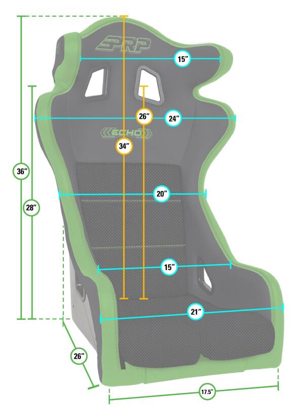 PRP Seats PRP Echo Composite Seat A38 A38 Photo - Close Up