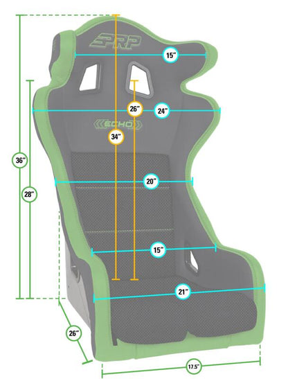 PRP Seats PRP Echo Composite Seat A38 A38 Photo - Close Up