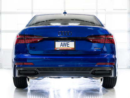 AWE Tuning AWE Audi 2019-2023 C8 A6/A7 3.0T Touring Edition Cat-back Exhaust- Turn Downs 3015-31003 3015-31003 Photo - Mounted