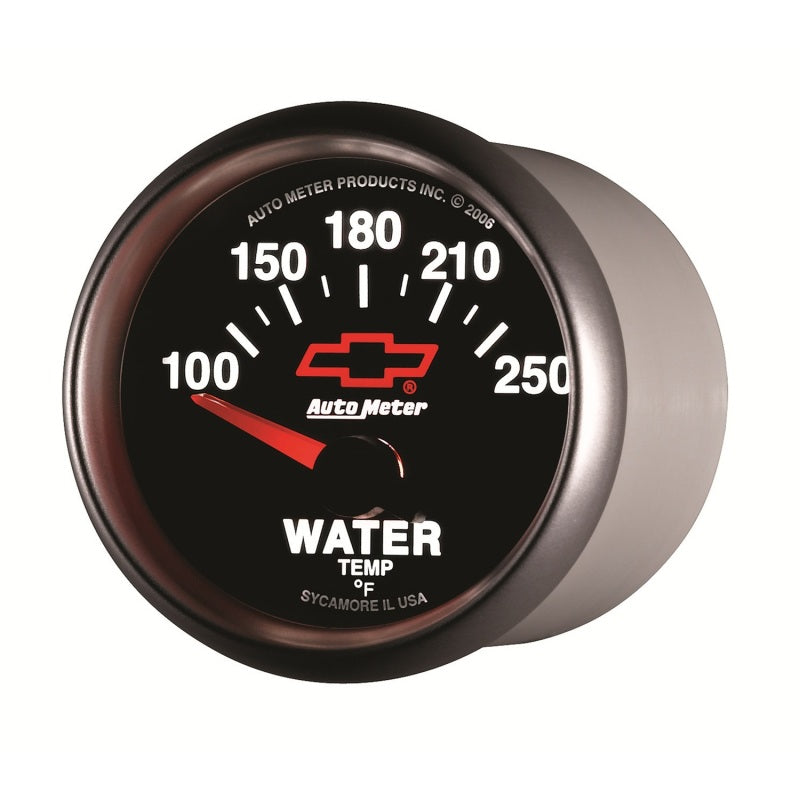 Autometer Gauge, Water Temp, 2 1/16", 100-250 Deg F, Electric, Gm Bowtie Black 3637-00406 User 2