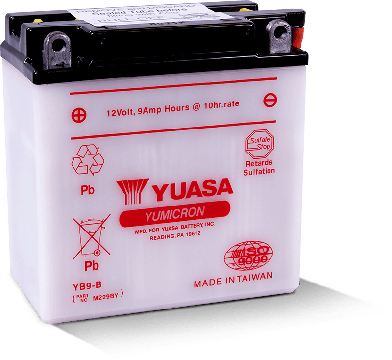 Yuasa Battery Yuasa YB9-B Yumicron 12 Volt Battery YUAM229BY