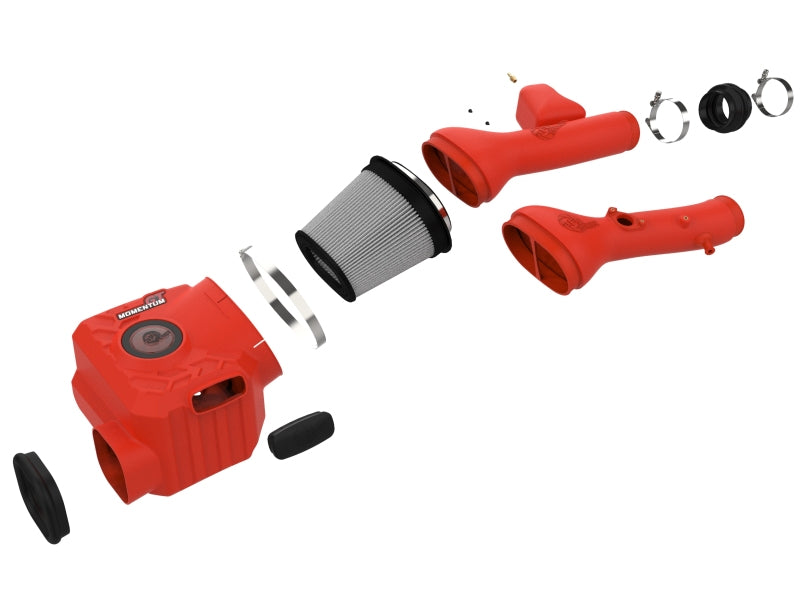aFe Momentum GT Red Edition Cold Air Intake System w/ Pro DRY S Filter Toyota FJ Cruiser 07-23 V6-4.0L 50-70095DR 50-70095DR Photo - Unmounted