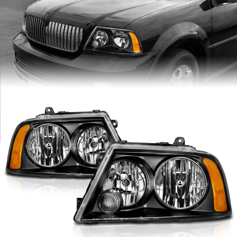 Anzo 2003-2006 Lincoln Navigator Crystal Headlights Black 111045 User 1