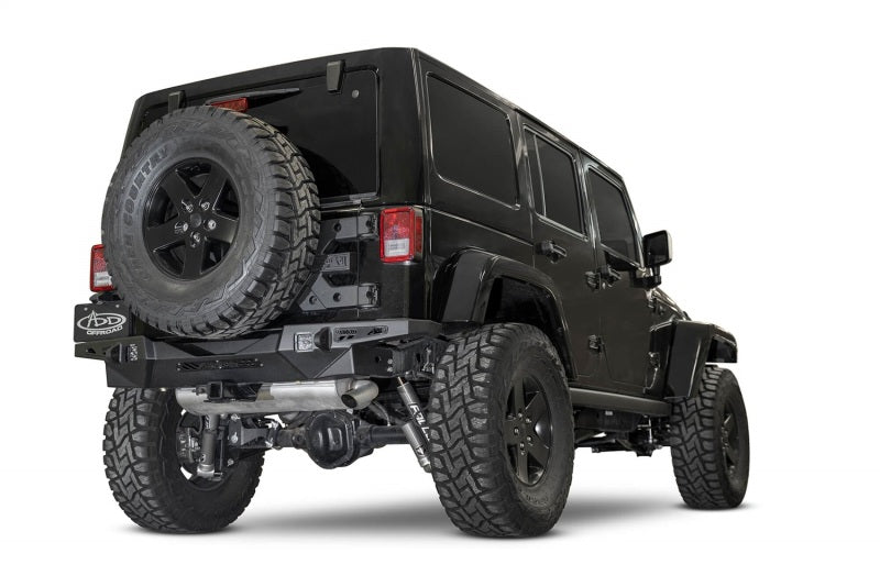Addictive Desert Designs 17-18 Jeep JK Stealth Fighter HD Rear Bumper R951271280103 R951271280103 Photo - Mounted
