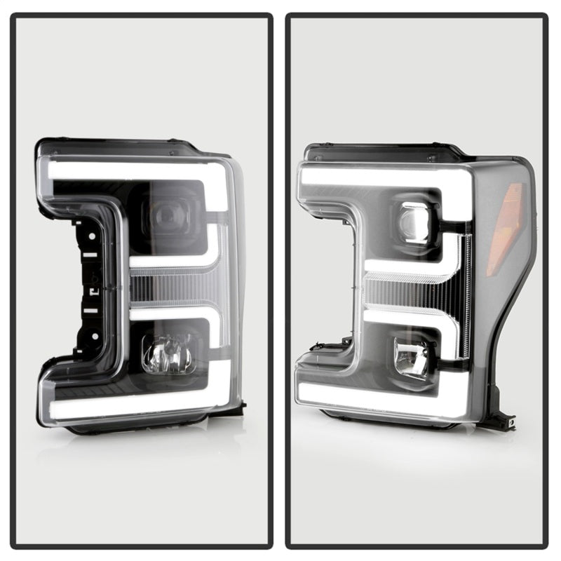 Spyder 17-18 Ford F250/F350/F450 Halogen Model Only -White Light Bar- Black- PRO-YD-FS17HALSI-BK 5087850 5087850 Photo - Unmounted