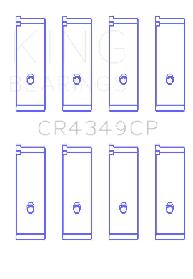 King Engine Bearings King Toyota Scion XA/XB 1NZFE (Size 0.5) Tri-Metal Copper Lead Rod Bearing Set CR4349CP0.5 CR4349CP0.5 Photo - Primary
