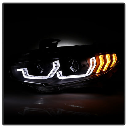 Spyder Honda Civic 16- 2DR/4DR/Hatchback Projector Headlights - Black PRO-YD-HC16SI-SEQGR-BK 5087867 5087867 Photo - Unmounted