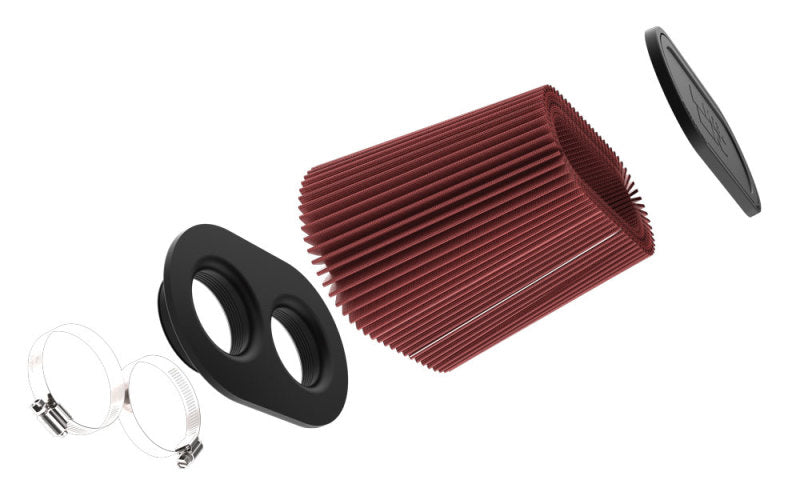 K&N Engineering K&N Universal Clamp-On Air Filter 3in Dual Flange 9in x 6in Base 7.5in x 3.688in Top 7.5in Height RU-6104 RU-6104 Photo - out of package