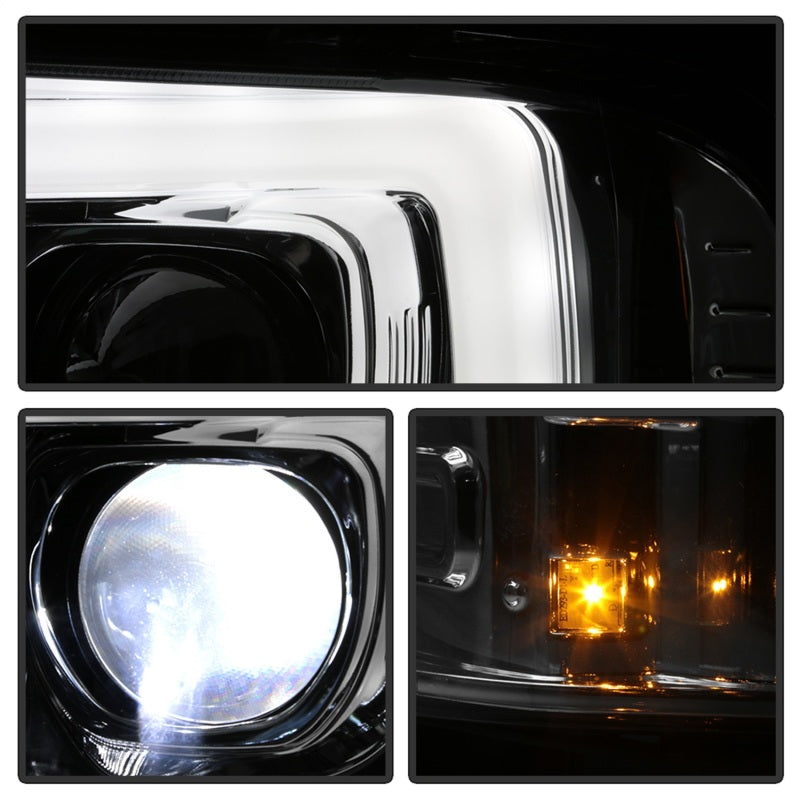 Spyder Platinum Ford F250/350/450 05-07 High-Power LED Module Proj. Headlights-Chrome (PRO-YD-FS05V2 5087904 5087904 Photo - Unmounted