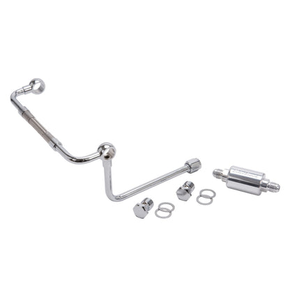 Edelbrock Dual-Feed Line/Thunder Series Carb w/Polished Fuel Filter 8128 Photo - Primary
