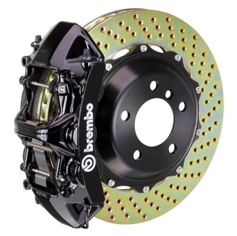 Brembo 06-09 S2000 Front GT BBK 6 Piston Cast 355x32 2pc Rotor Drilled-Black 1M1.8066A1