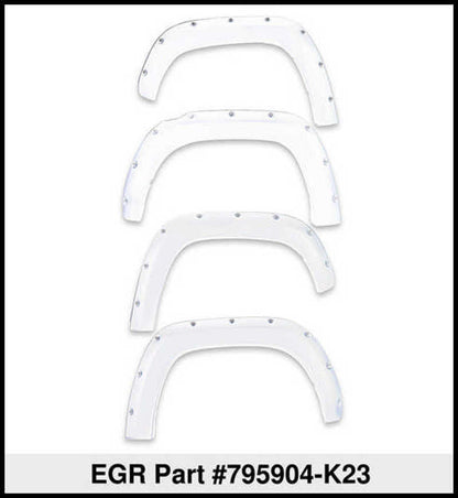 EGR 16+ Nissan Titan XD Bolt-On Look Color Match Fender Flares - Set - Liquid Platinum Metallic 795904-K23 795904-K23 Thumbnail