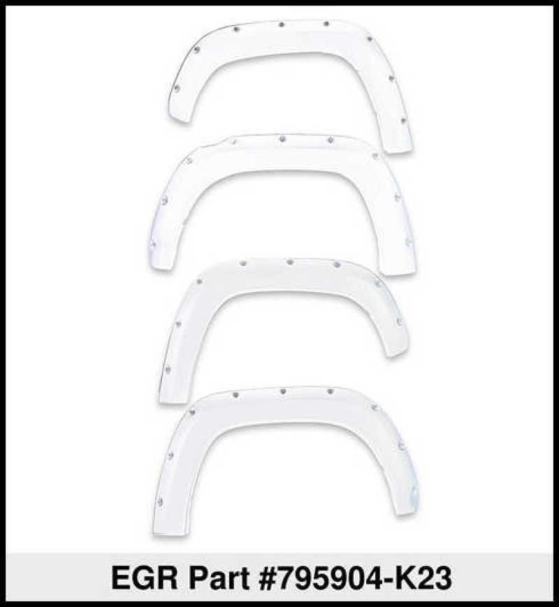 EGR 16+ Nissan Titan XD Bolt-On Look Color Match Fender Flares - Set - Liquid Platinum Metallic 795904-K23 795904-K23 Thumbnail