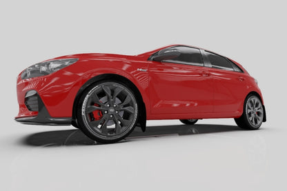 Rally Armor 2019+ Hyundai Elantra N Line UR Black Mud Flap w/ Red Logo MF59-UR-BLK/RD MF59-UR-BLK/RD User 2