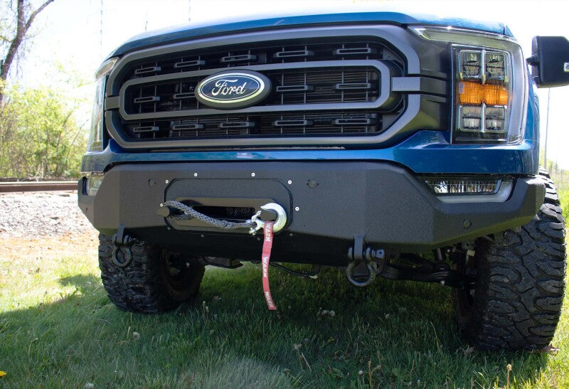 Fishbone Offroad 2021+ F150 Pelican Winch Plate Only (Fits FB22366) - Black Texture FB22393 FB22393 Photo - lifestyle view