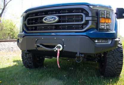 Fishbone Offroad 2021+ F150 Pelican Winch Plate Only (Fits FB22366) - Black Texture FB22393 FB22393 Photo - lifestyle view