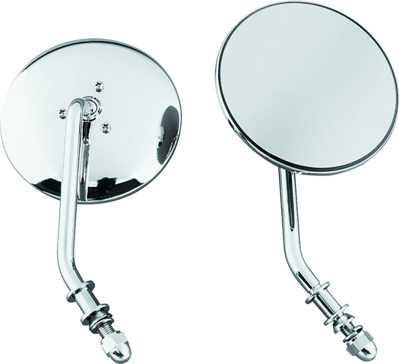 Bikers Choice 4in Round Mirror Chrm(Short-R) 489711 489711 Photo - Primary