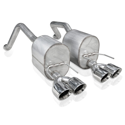 Stainless Works 2009-13 C6 Corvette Axleback 2-1/2in Dual Chambered Turbo Mufflers Quad 4in Tips C609CBQUAD C609CBQUAD Photo - Primary
