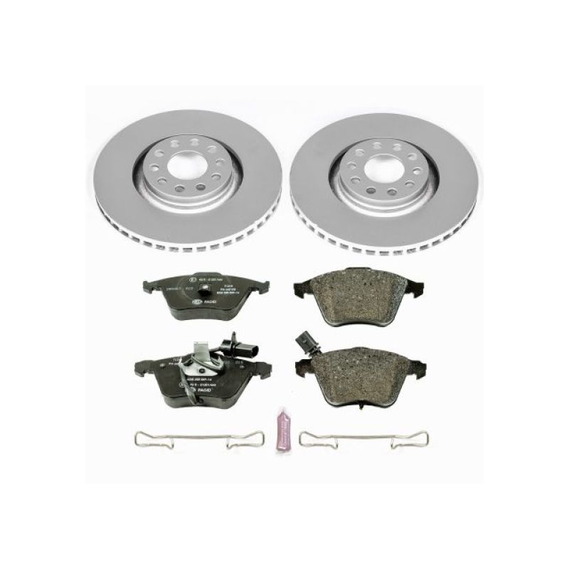 PowerStop Power Stop 02-04 Audi A6 Quattro Front Euro-Stop Brake Kit ESK891 ESK891 Photo - Primary