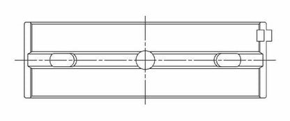 ACL Race Series Main Bearings Nissan V6 VQ30DE/VQ35DE Size: STD 4M2633H-STD Technical Drawing