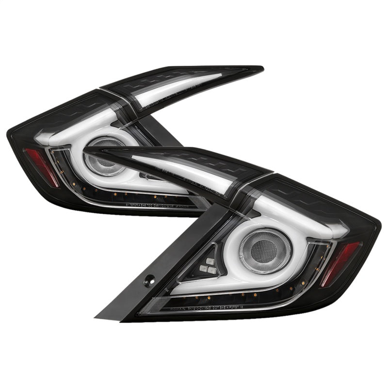 Spyder 16-19 Honda Civic 4 Door Light Bar LED Tail Lights - Black - ALT-YD-HC164D-LB-BK 5086051 5086051 Photo - Primary