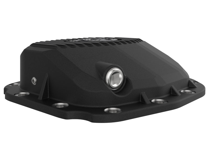 aFe Rear Differential Cover (Black Machined; Pro Series); 15-19 Ford F-150 V6-2.7L (t) (12-Bolt) 46-71181B 46-71181B Photo - Unmounted
