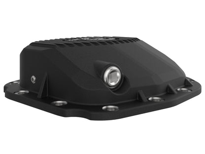 aFe Rear Differential Cover (Black Machined; Pro Series); 15-19 Ford F-150 V6-2.7L (t) (12-Bolt) 46-71181B 46-71181B Photo - Unmounted