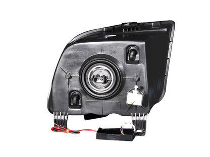 Anzo 2005-2009 Ford Mustang Crystal Headlights w/ Halo Black (CCFL) 121033 Photo - Unmounted