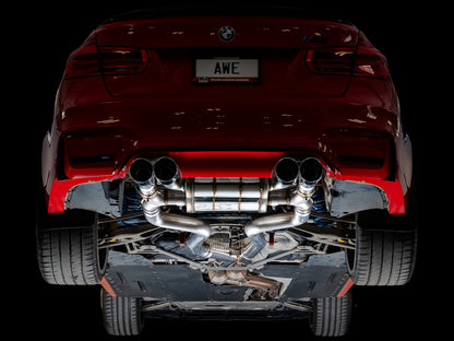 AWE Tuning BMW F8X M3/M4 SwitchPath Catback Exhaust - Chrome Silver Tips 3025-42070 3025-42070 Photo - Mounted