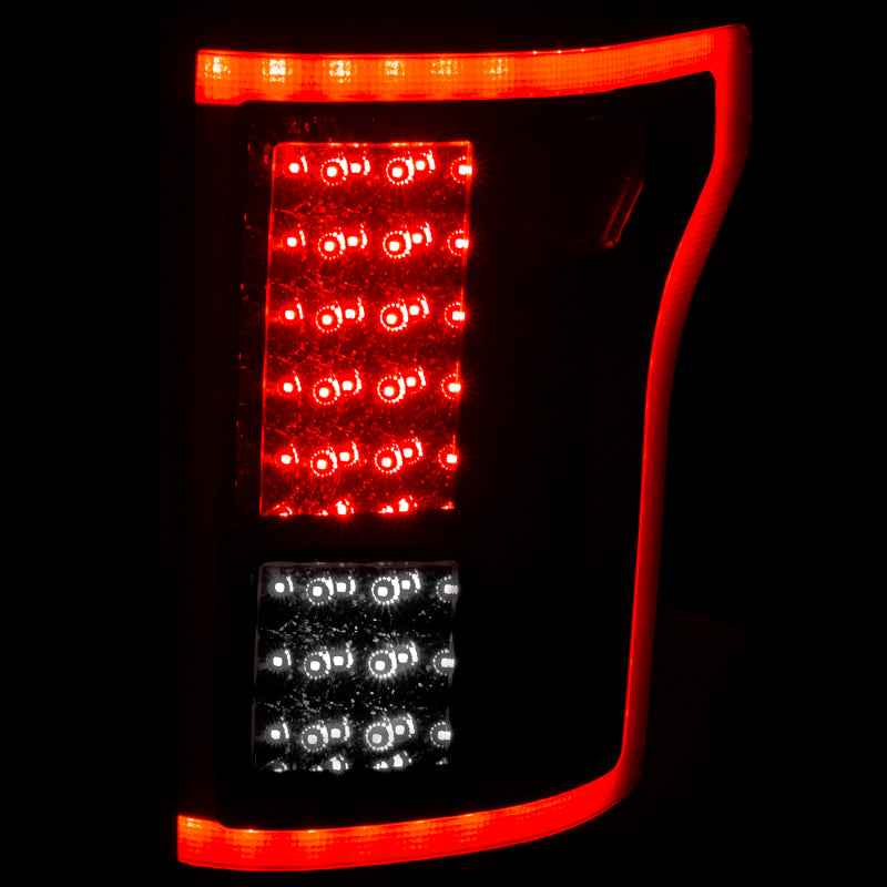Anzo 2015-2016 Ford F-150 LED Taillights Red/Smoke 311263 Photo - Mounted