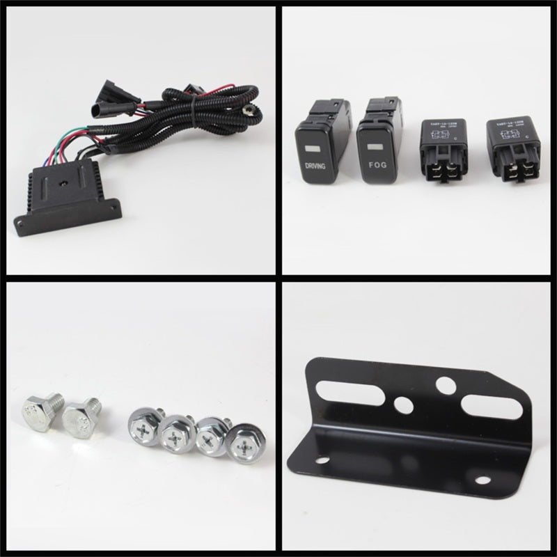 Spyder Toyota FJ Cruiser 07-14 Fog Lights With LED Daytime Running Lights w/swch Blk FL-DRL-TFJ07-BK 5075161 5075161 Photo - Unmounted